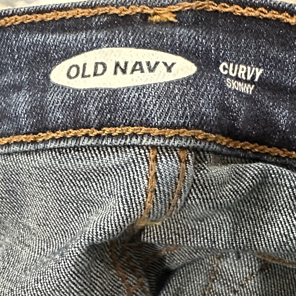 Old Navy Women’s Curvy Skinny Jeans - Dark Blue